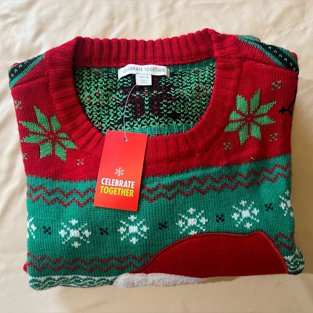 Brand new of CELEBRATE TOGETHER Womens Ugly Christmas Sweater - Picture 5 of 5